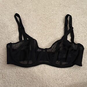 Victoria's Secret Black Mesh Bra